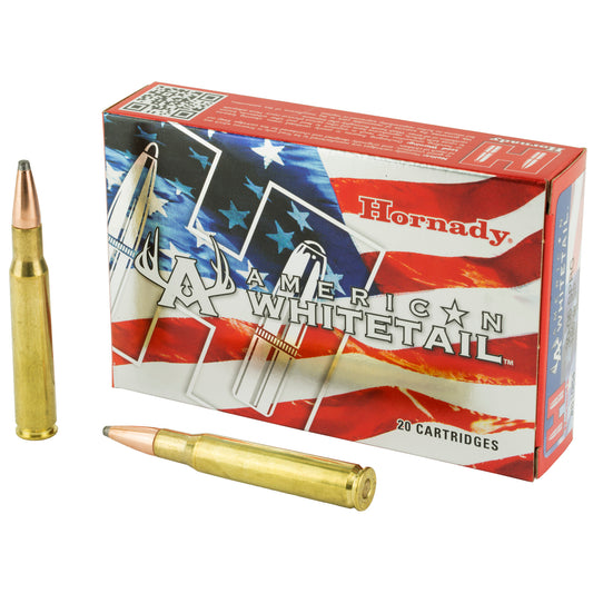 Hornady American Whitetail 30-06 Springfield 180-Grain InterLock Ammunition - 20 Rounds