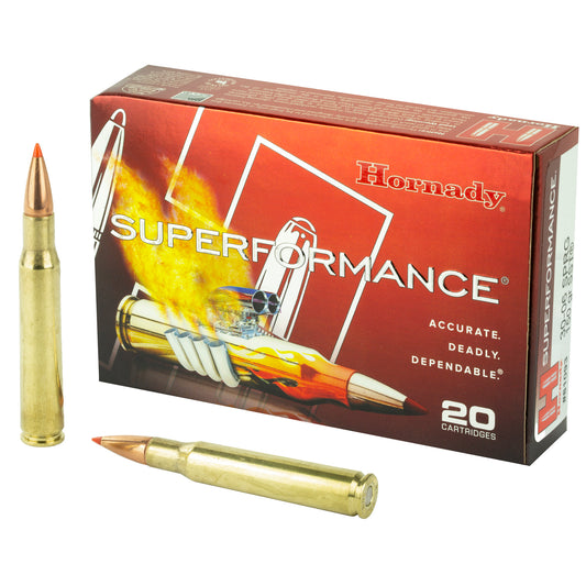 Hornady Superformance SST 150 Grain for 30-06 Springfield Rifle * High-Performance Hunting Ammo, 20 Rounds per Box