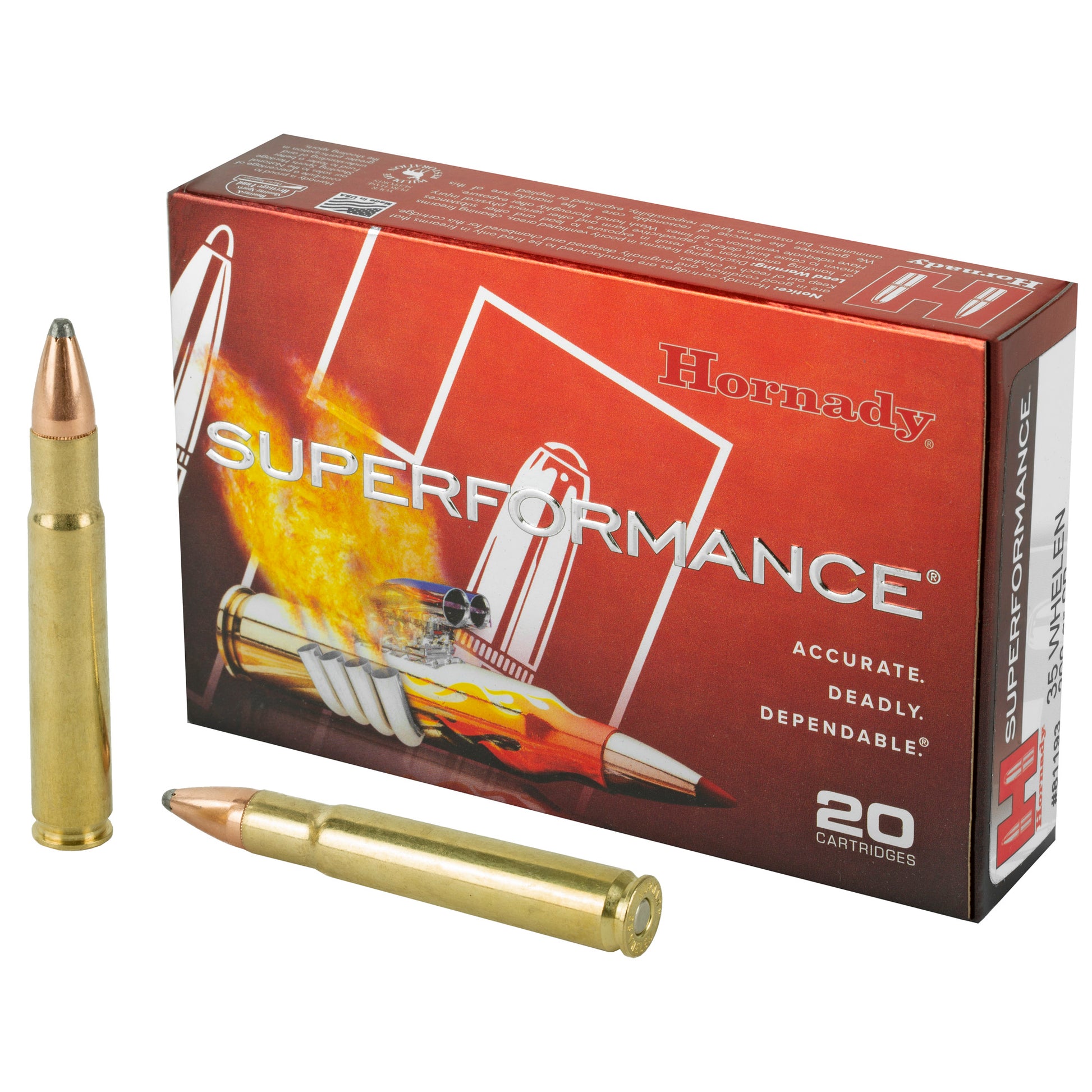 Hornady Superformance 35 Whelen 200 Grain Soft Point Ammunition * 20 Rounds per Box