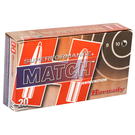 Hornady Superformance Match 556 NATO 75 Grain Boat Tail Hollow Point Ammunition - Pack of 20 (Case of 200)