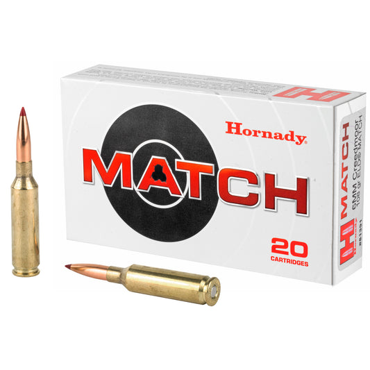 Hornady 6mm Creedmoor ELD Match 108 Grain Rifle Ammunition - Precision Match Grade