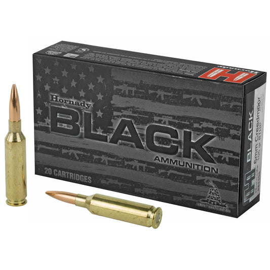 Hornady Black 6mm Creedmoor 105-Grain Boat Tail Hollow Point Bullets (20-Pack)