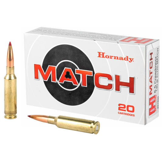 Hornady 6.5 Creedmoor ELD Match 140-Grain Rifle Ammunition, Pack of 20