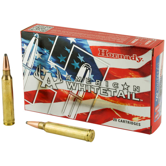 Hornady American Whitetail 300 Winchester Magnum 180 Grain InterLock Ammunition (20 Rounds per Box)
