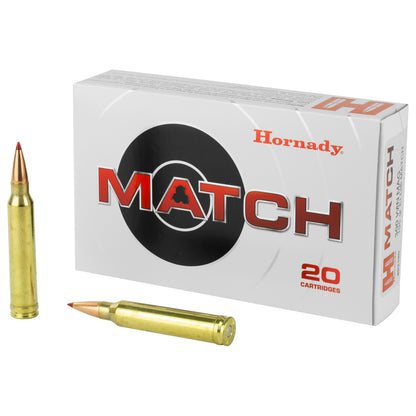Hornady 300 Winchester Magnum ELD Match Ammo - 195 Grain, Precision Accuracy, 20 Rounds Per Box