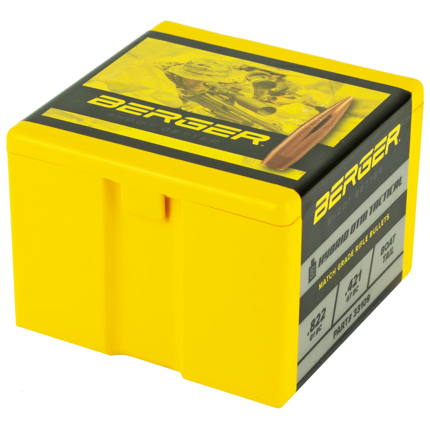 Berger Bullets .338 Caliber 300-Grain Hybrid OTM Tactical Bullets - 100 Count Box