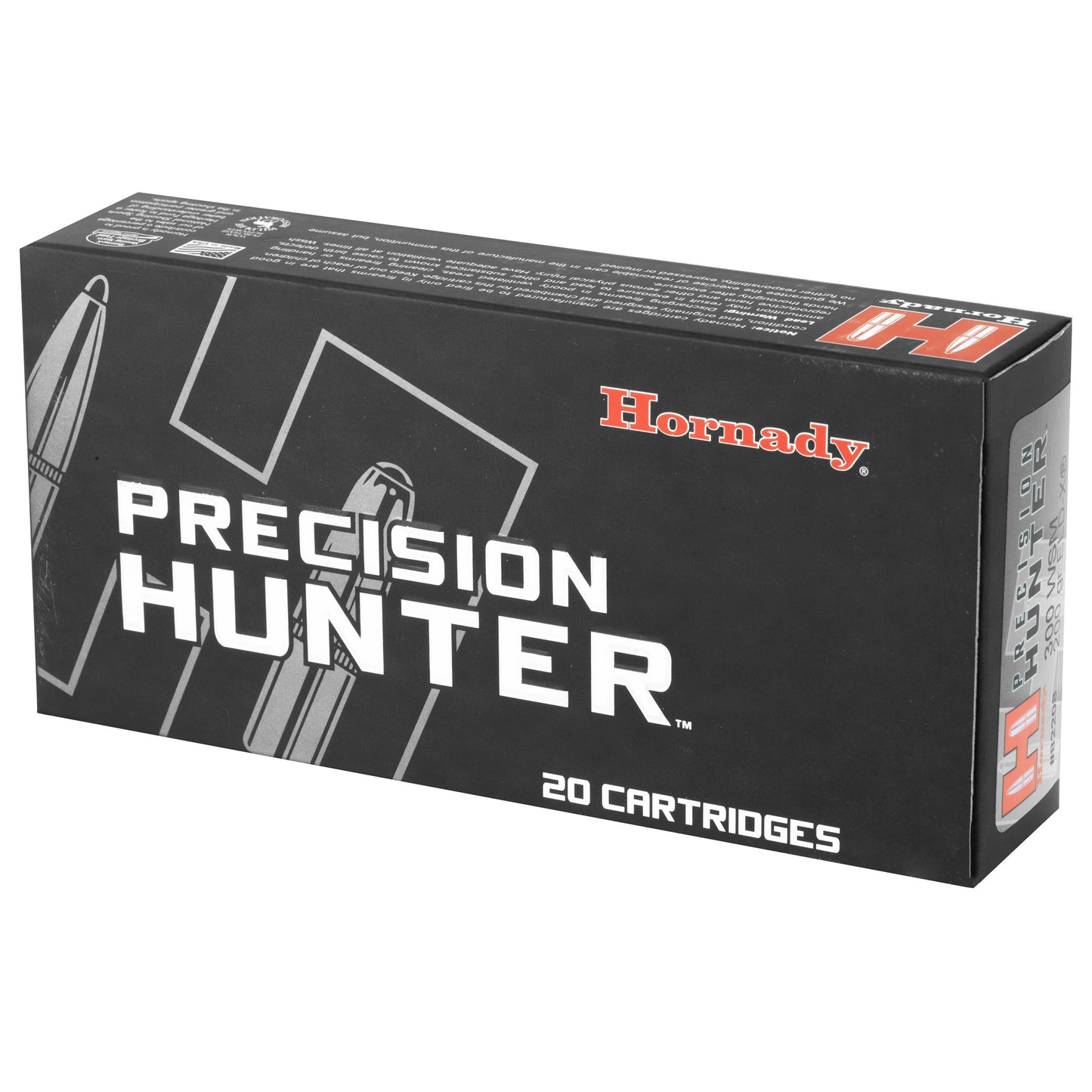 Hornady Precision Hunter 300 Winchester Short Magnum 200 Grain ELD-X Ammunition (20 Rounds)