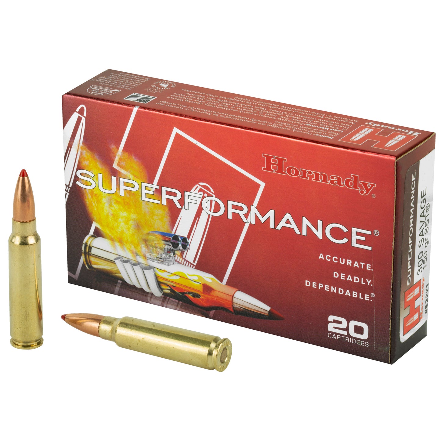 Hornady Superformance SST 150 Grain .300 Savage Ammunition * 20 Rounds Per Box