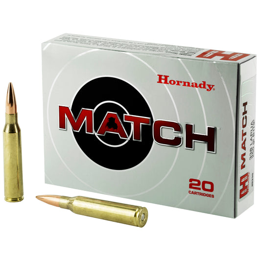 Hornady 338 Lapua Magnum 250 Grain BTHP Match Ammunition - Precision High-Performance Cartridge