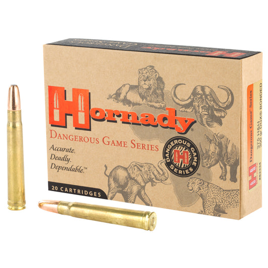 Hornady Dangerous Game Series .375 H&H 300-Grain DGX Bonded Ammunition - 20 Rounds per Box