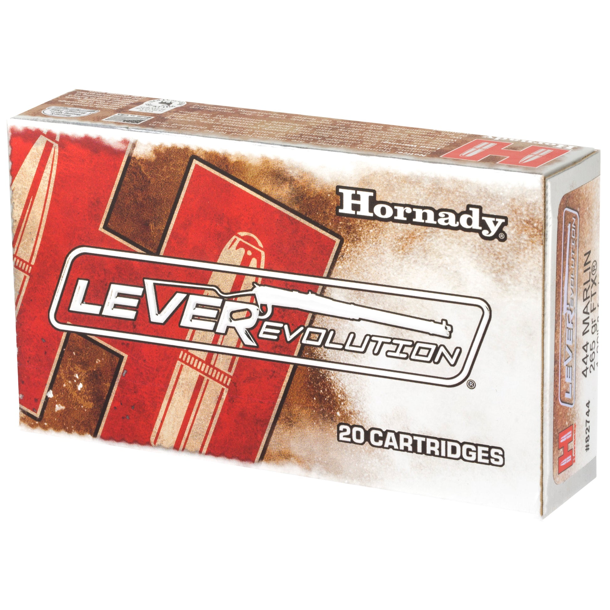 Hornady LeverEvolution 444 Marlin 265-Grain FlexTip Ammo * 20 Rounds per Box, 200 per Case