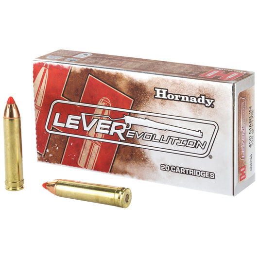 Hornady LeverEvolution 450 Magnum 325 Grain FlexTip Ammo - 20 Rounds per Box