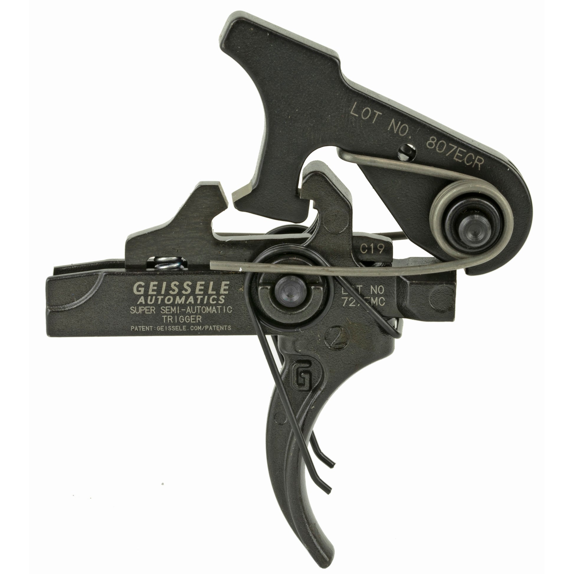 Geissele Automatics Super Semi-Automatic SSA Trigger - Precision 4.5 lb Two-Stage for Law Enforcement and CQB