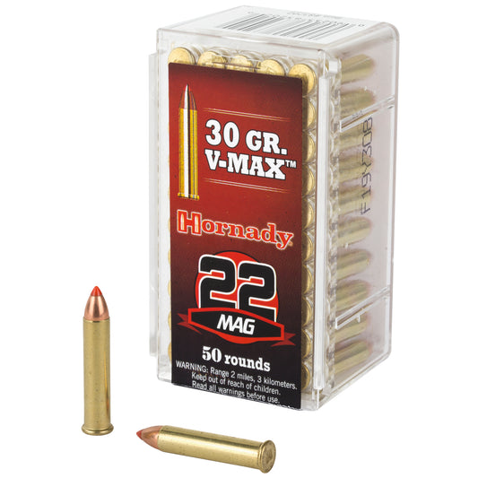 Hornady Varmint Express .22 WMR 30 Grain V-Max Ammunition * 50 Rounds