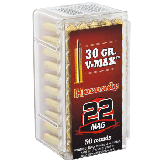 Hornady Varmint Express .22 WMR 30 Grain V-Max Ammunition * 50 Rounds