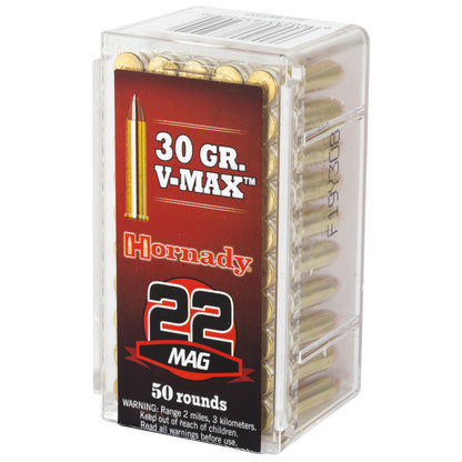 Hornady Varmint Express .22 WMR 30 Grain V-Max Ammunition * 50 Rounds