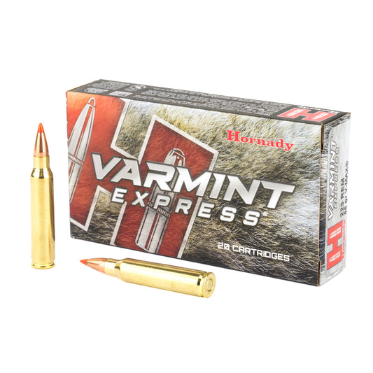 Hornady Varmint Express .223 Remington 55 Grain V-Max Ammunition (20 Rounds)