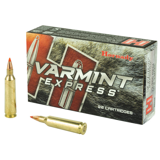 Hornady Varmint Express 22-250 Remington 50-Grain V-Max Ammunition (20 Rounds)