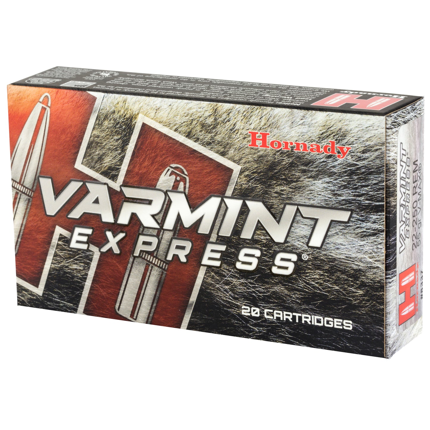 Hornady Varmint Express 22-250 Remington 55-Grain V-Max Ammunition * 20 Rounds Per Box
