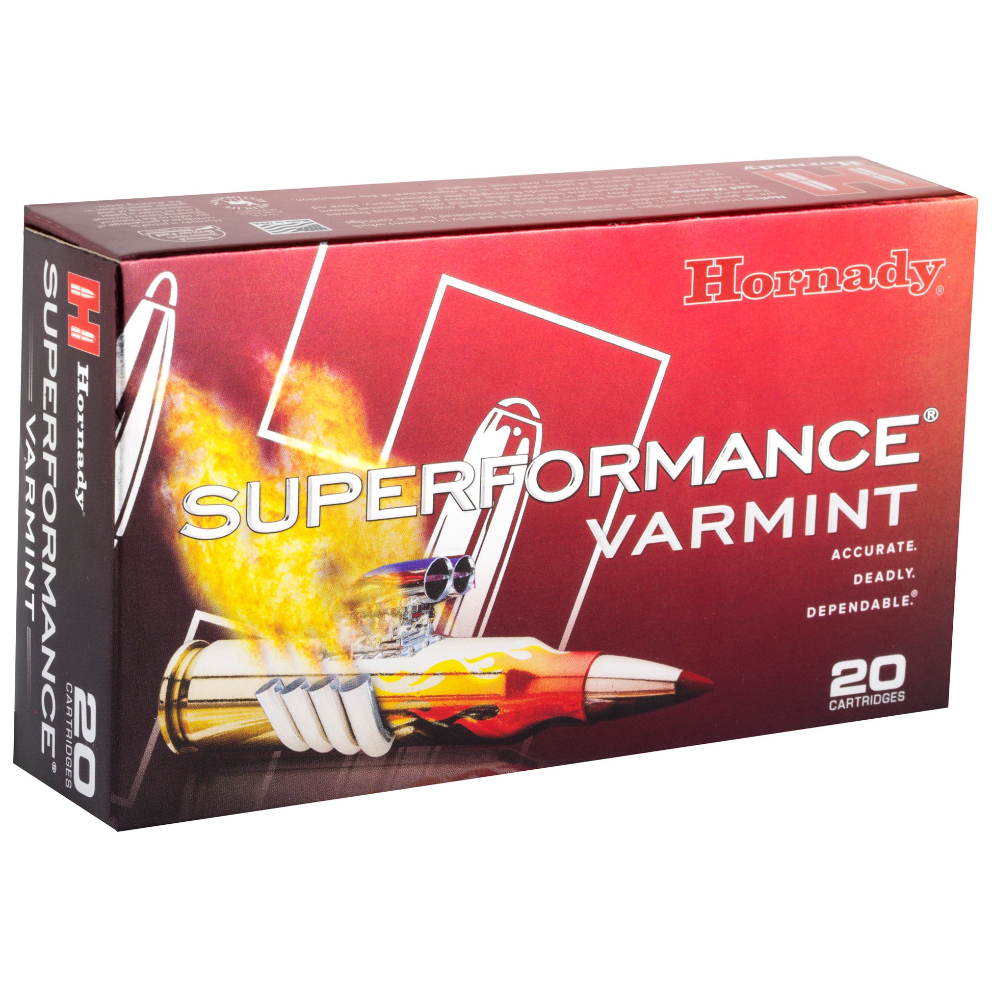 Hornady Superformance Varmint 75 Grain .243 Winchester Ammunition - High Velocity Precision for Varmint Hunting