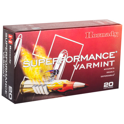 Hornady Superformance Varmint 75 Grain .243 Winchester Ammunition - High Velocity Precision for Varmint Hunting