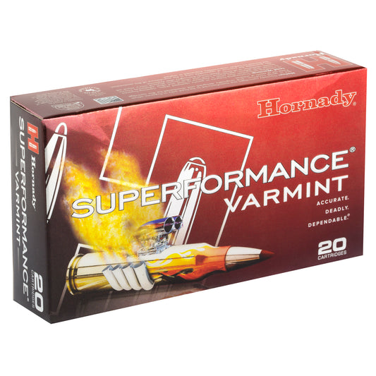 Hornady Superformance Varmint 243 Winchester 58 Grain V-Max Ammunition * High Velocity Precision for Varmint Hunting