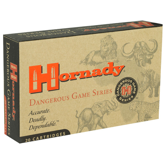 Hornady Dangerous Game Series .458 Winchester Magnum 500-Grain DGX Bonded Ammo (20 Rounds Per Box, 120 Per Case)