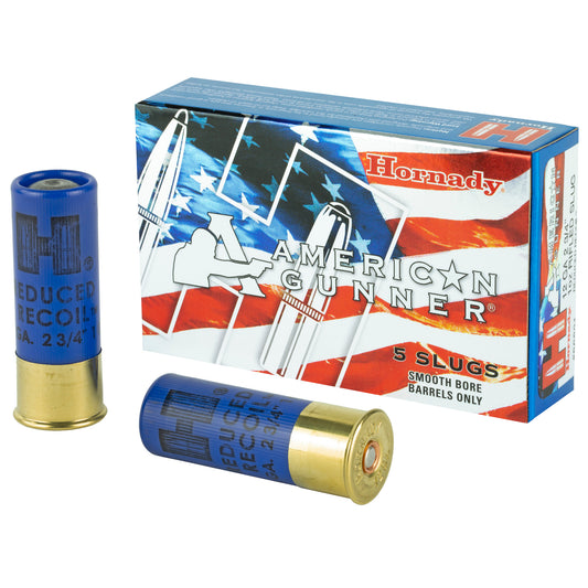 Hornady American Gunner 12 Gauge 2.75-inch 1 oz Rifled Slug Ammunition * 5 Rounds per Box