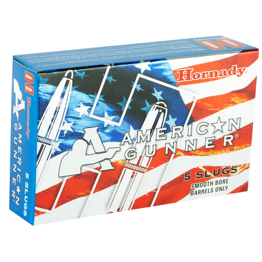 Hornady American Gunner 12 Gauge 2.75-inch 1 oz Rifled Slug Ammunition * 5 Rounds per Box