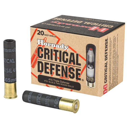 Hornady Critical Defense 410 Gauge 2.5-Inch Slug Ammo - 20 Rounds