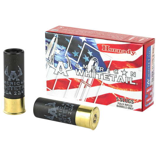 Hornady American Whitetail 12 Gauge 2.75-Inch 325-Grain Rifled Slug - Pack of 5