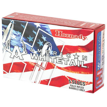 Hornady American Whitetail 12 Gauge 2.75-Inch 325-Grain Rifled Slug - Pack of 5
