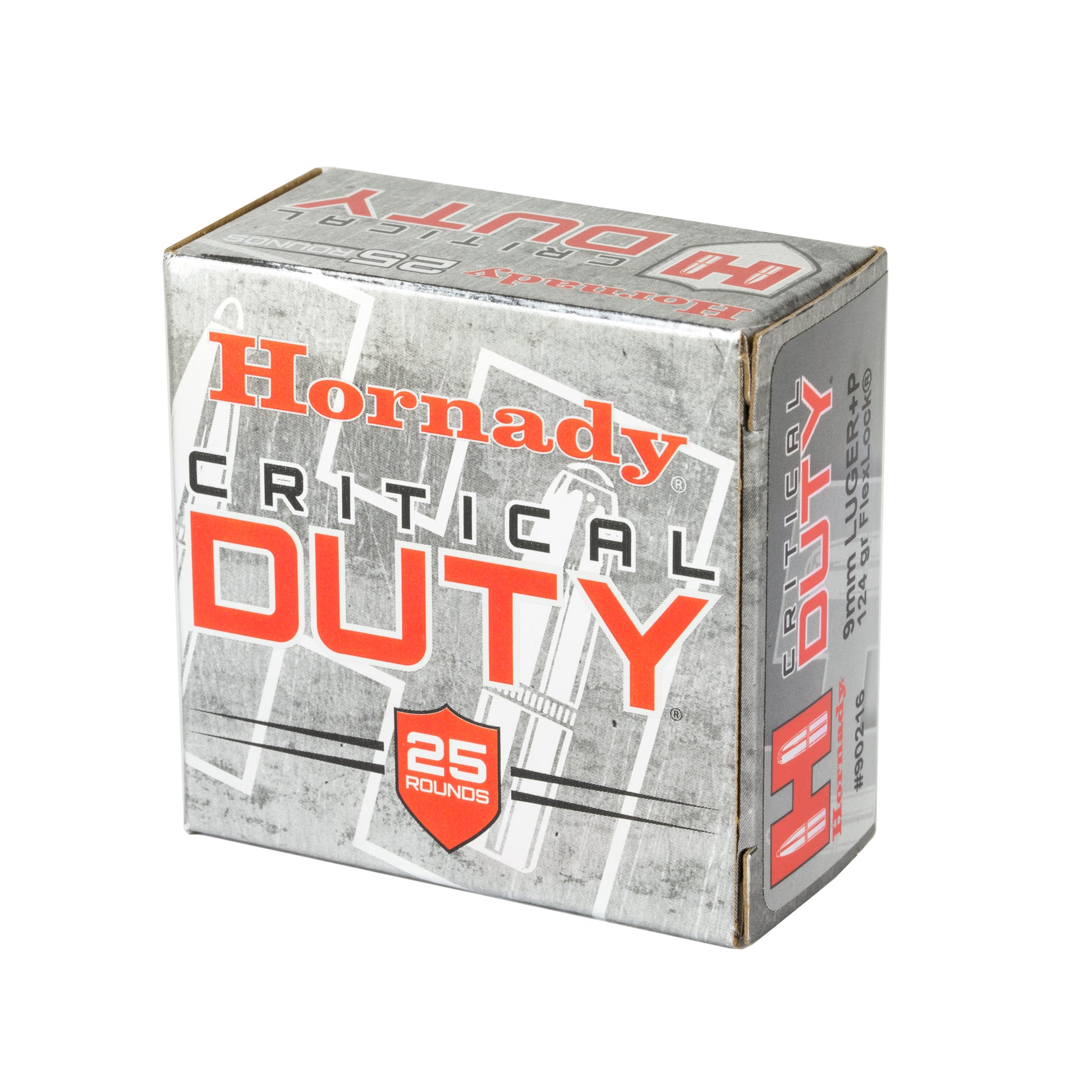 Hornady Critical Duty 9mm +P 124-Grain FlexLock Duty Ammunition - Reliable Barrier Penetration for Personal Protection