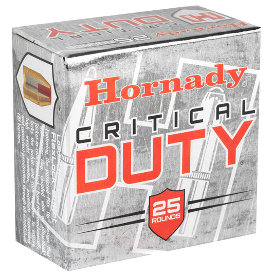 Hornady Critical Duty 9mm +P 135-Grain FlexLock Duty Ammunition * Superior Barrier Penetration for Personal Protection