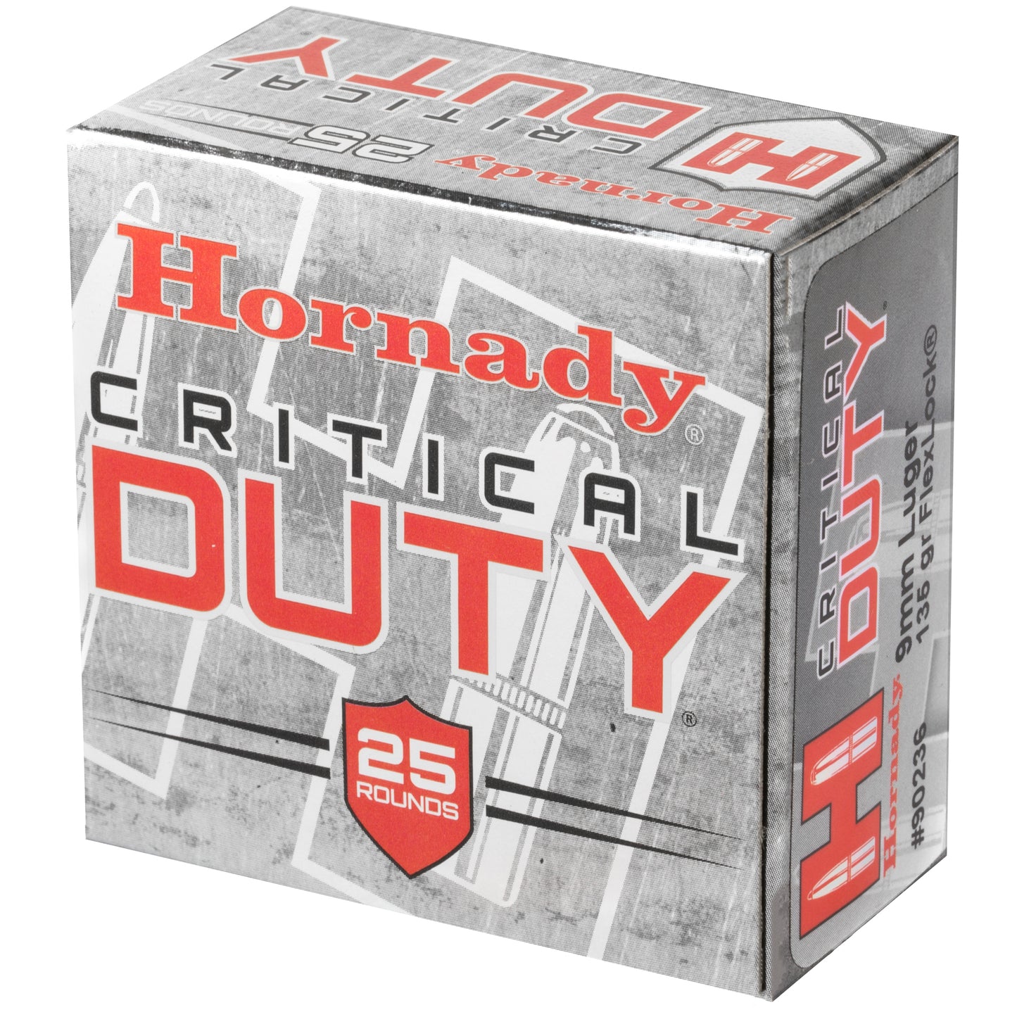 Hornady Critical Duty 9mm 135 Grain FlexLock Duty Ammunition - Full-Size Handgun Performance