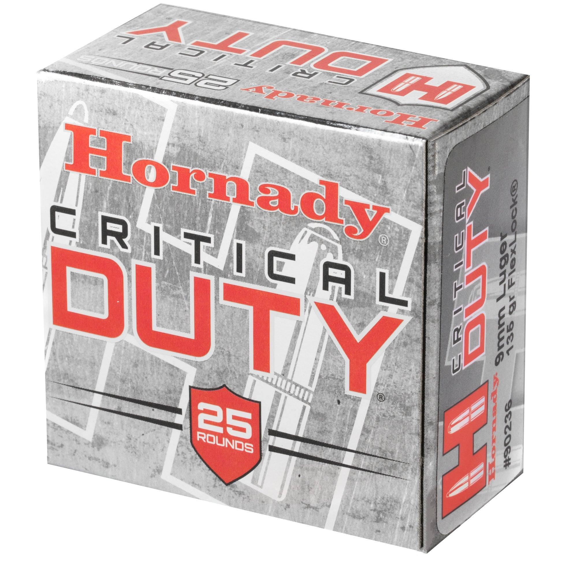 Hornady Critical Duty 9mm 135 Grain FlexLock Duty Ammunition - Full-Size Handgun Performance