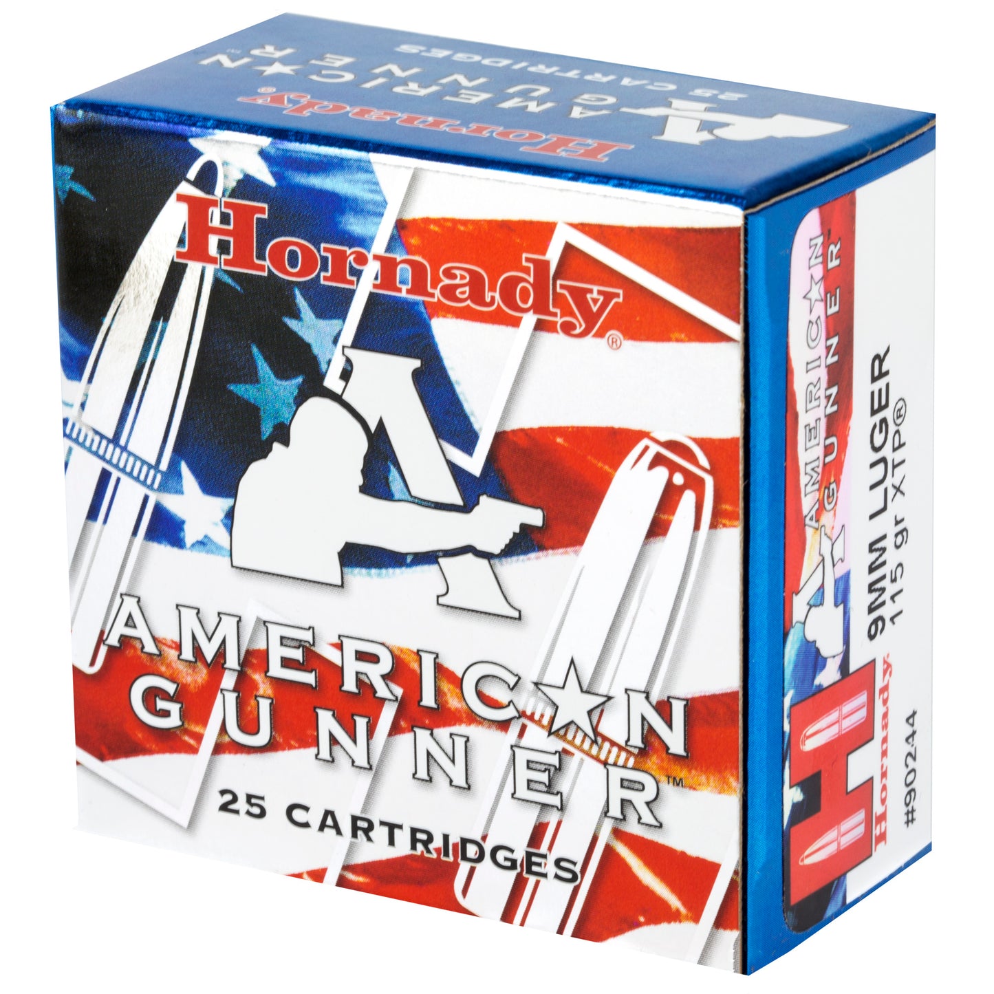 Hornady American Gunner 9mm 115 Grain XTP Ammunition * Reliable Self-Defense and Target Shooting