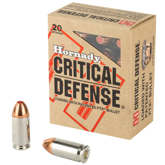 Hornady Critical Defense FlexTip .45 ACP Ammunition - 185 Grain, 20 Rounds