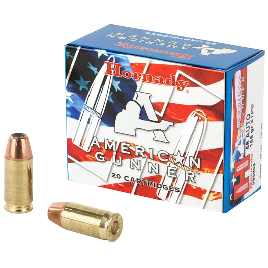 Hornady American Gunner .45 ACP 185 Grain XTP Ammunition * Target, Hunting, Self-Defense