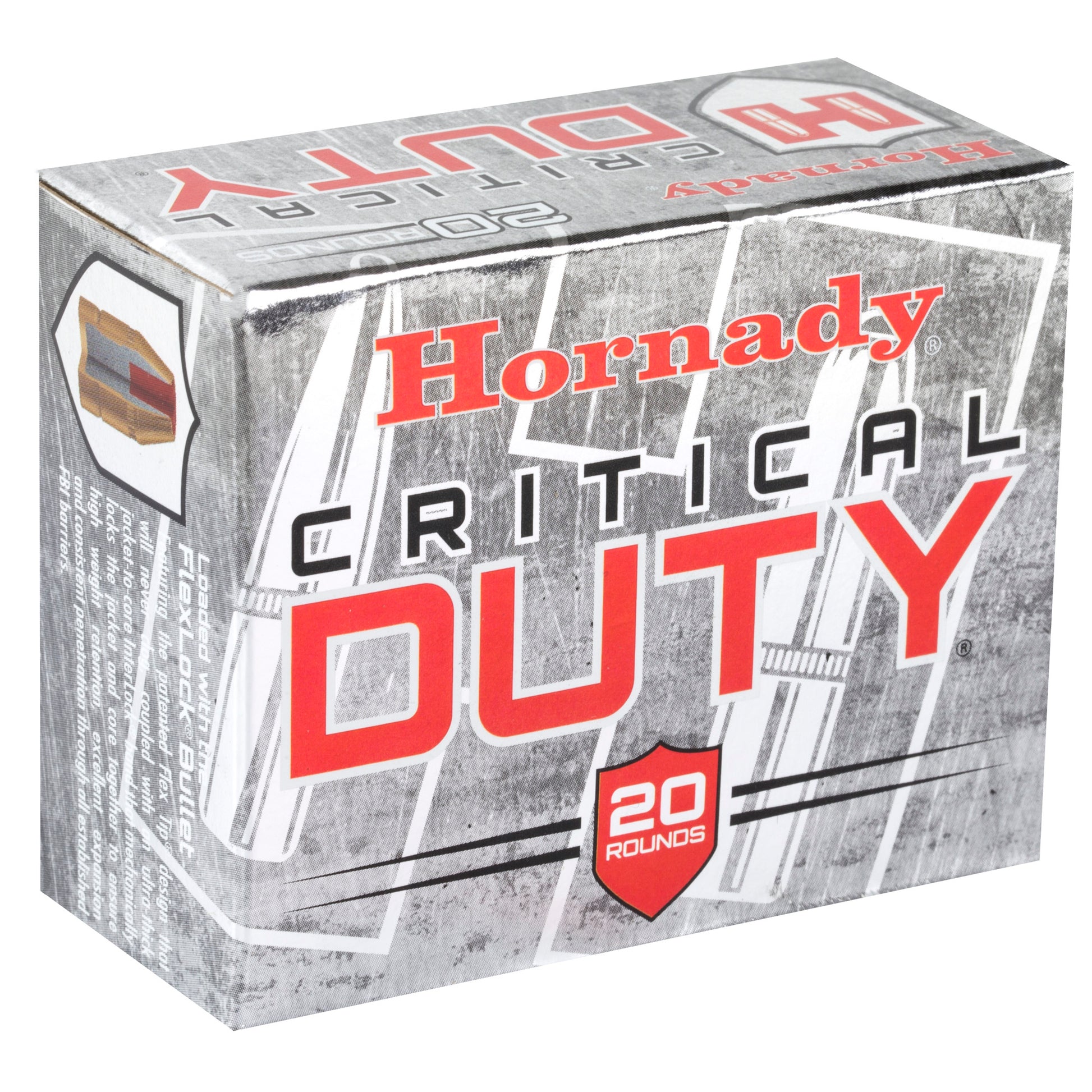 Hornady Critical Duty .45 ACP +P 220-Grain FlexLock Duty Ammo * Reliable Barrier Penetration for Personal Protection
