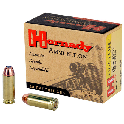 Hornady Custom 10mm 155 Grain XTP Pistol Ammunition - 20 Rounds Per Box