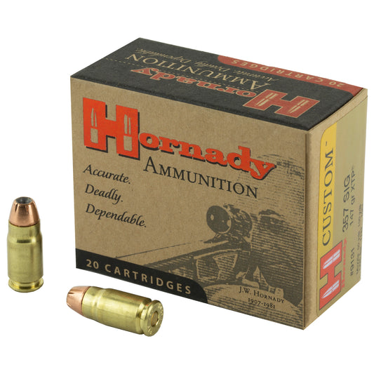 Hornady Custom 357 Sig 147 Grain XTP Pistol Ammunition - 20 Rounds