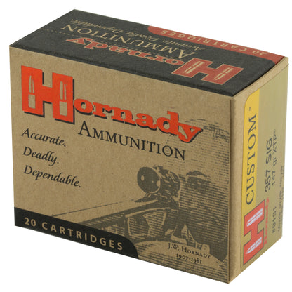 Hornady Custom 357 Sig 147 Grain XTP Pistol Ammunition - 20 Rounds