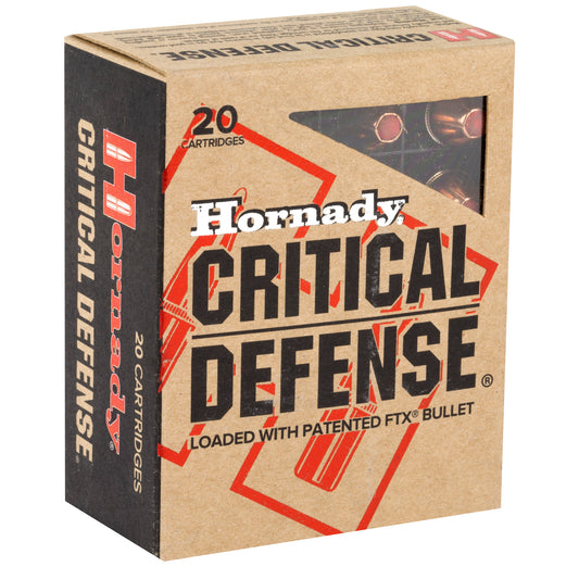 Hornady Critical Defense FlexTip 40 S&W 165-Grain Ammunition, 20 Rounds per Box