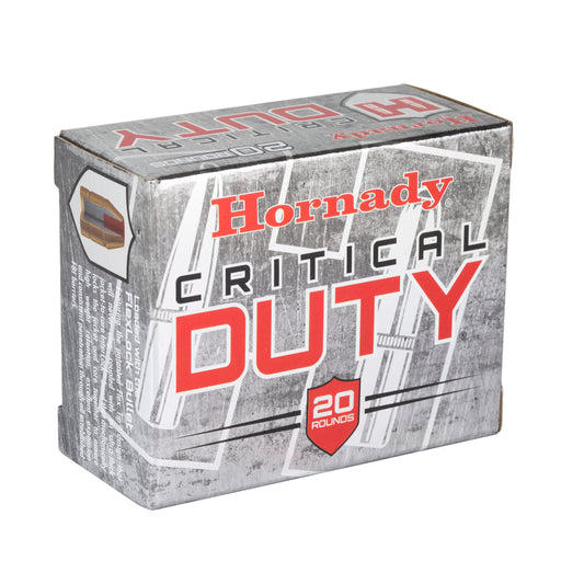 Hornady Critical Duty 40 S&W 175-Grain FlexLock Duty Ammunition - Full-Size Handgun Self-Defense