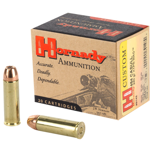 Hornady Custom 454 Casull 240-Grain XTP Pistol Ammunition (20 Rounds)