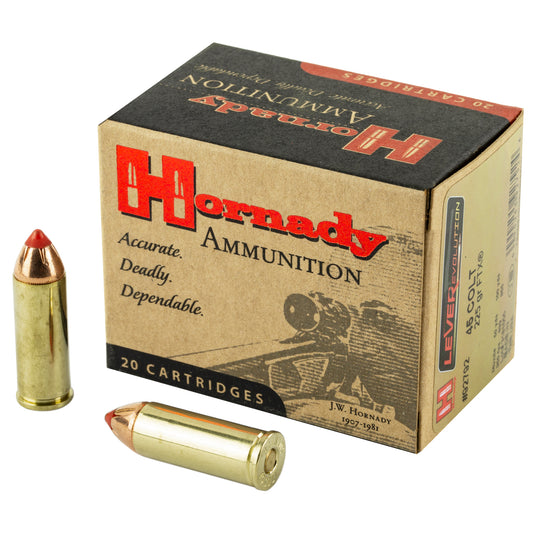 Hornady LeverEvolution 45 Long Colt 225 Grain FlexTip Ammo - Pack of 20 Rounds