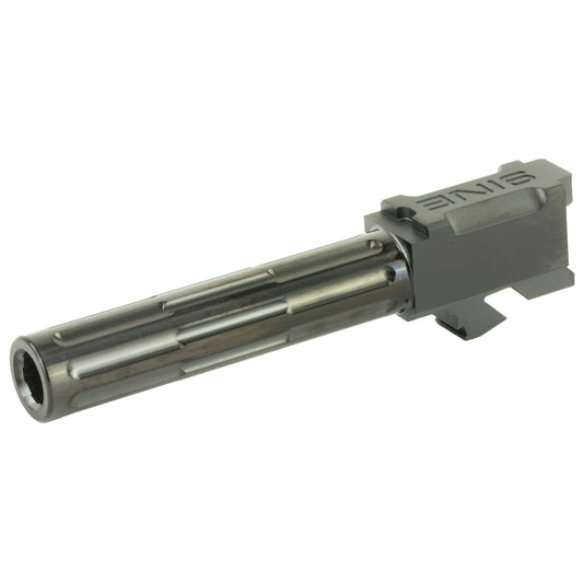 Lantac 9INE Fluted Black Barrel for Glock 19 * 9mm Match Grade Upgrade