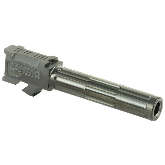 Lantac 9INE Fluted Black Barrel for Glock 19 * 9mm Match Grade Upgrade