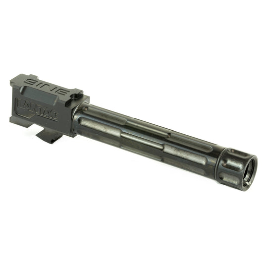 LANTAC 9INE Fluted Black Drop-In Barrel for Glock 19 Gen 3 & 4 Pistols